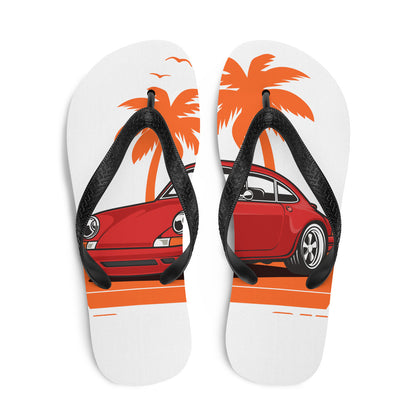 Vintage Porsche 911 Retro Flip Flops