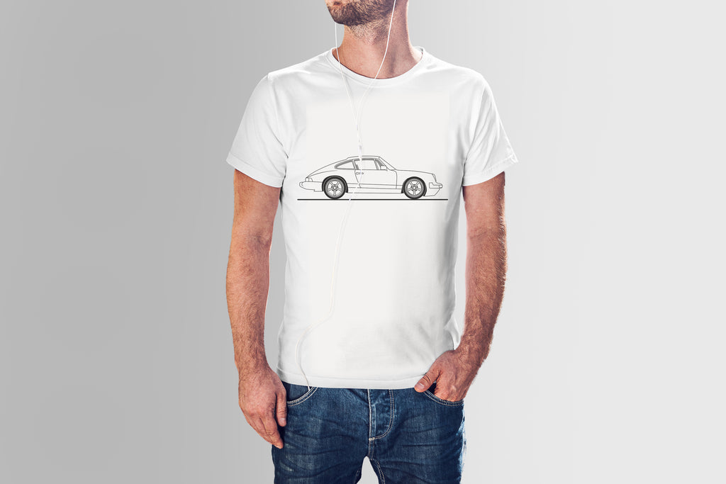 Classic Porsche Hand Drawn Short Sleeve - Light colors – Bexco Automotive