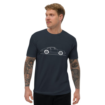 CLASSIC PORSCHE HAND DRAWN SHORT SLEEVE - DARK COLORS