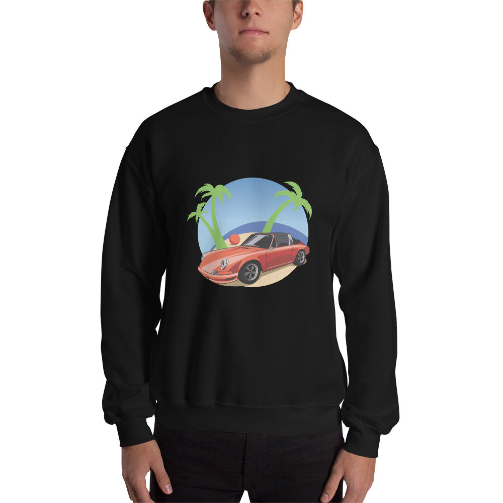 Beach Cruiser Porsche 911 Targa Sweatshirt - Bexco Automotive