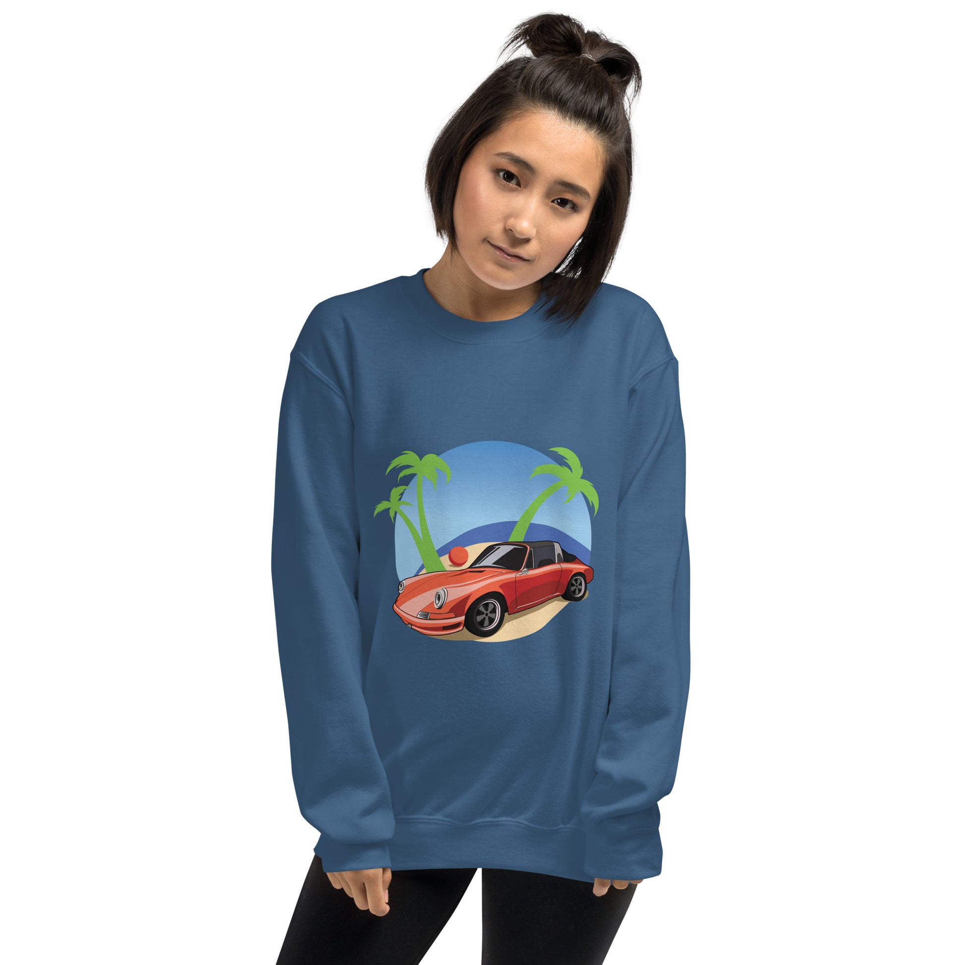 Beach Cruiser Porsche 911 Targa Sweatshirt - Bexco Automotive