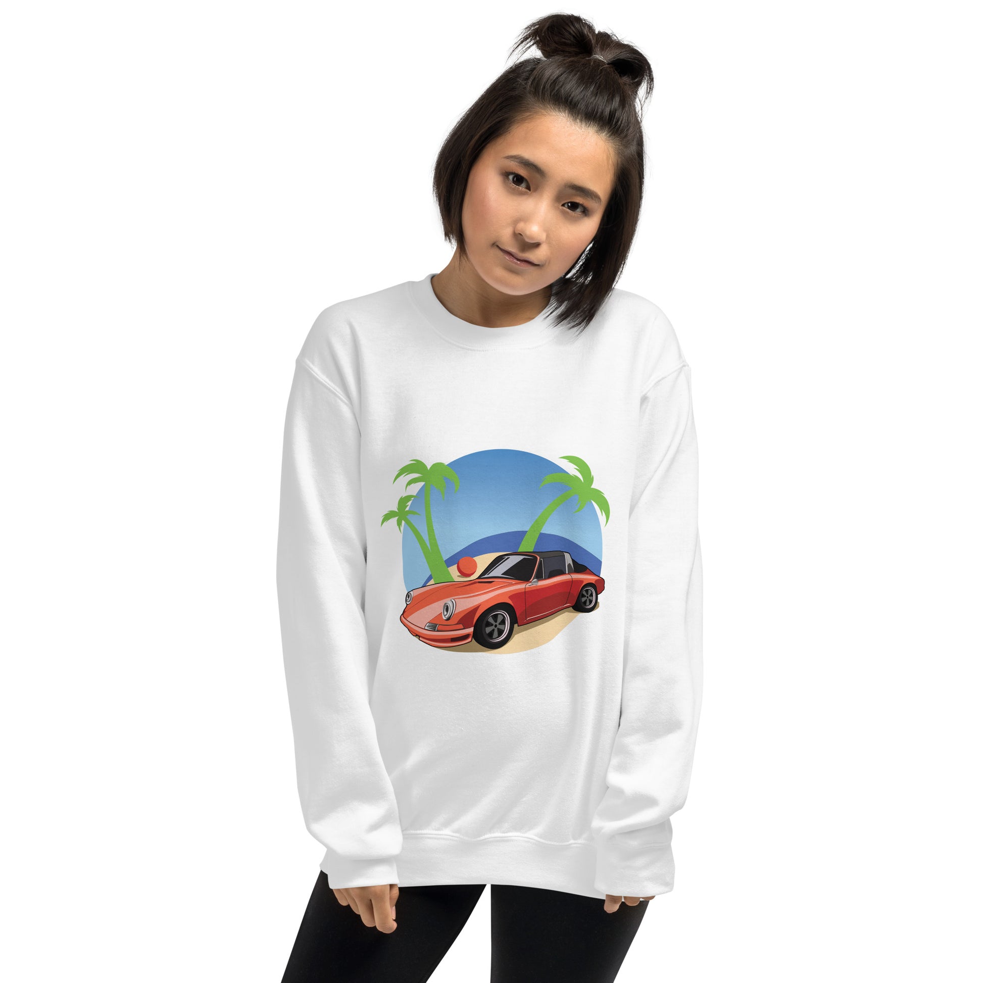 Beach Cruiser Porsche 911 Targa Sweatshirt - Bexco Automotive